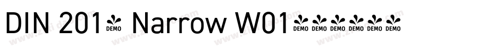 DIN 2014 Narrow W01字体转换
